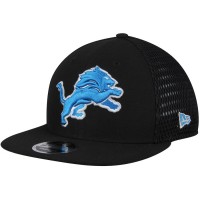 Men's Detroit Lions New Era Black Mesh Fresh 9FIFTY Adjustable Hat 2801064